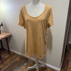 LuLaRoe - Classic T - Golden Tan Short Sleeve Tee - Size XL - NWT